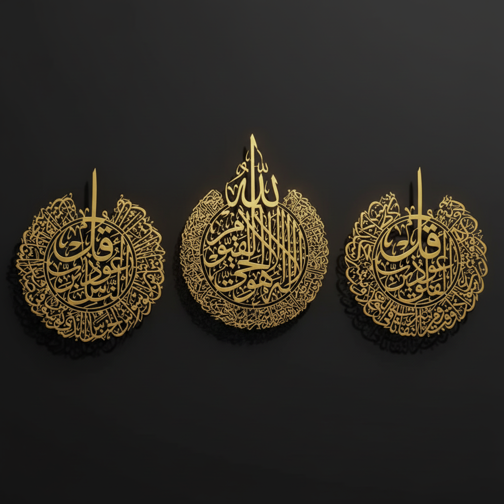 High contrast gold calligraphy 1