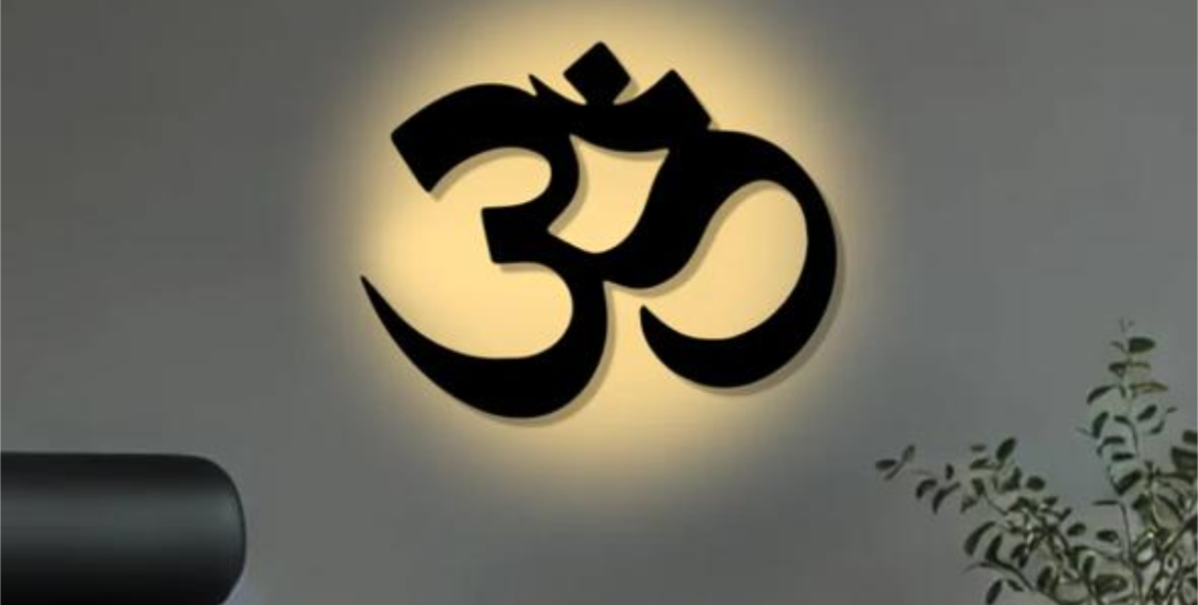 2mm Om Ms metal wall art